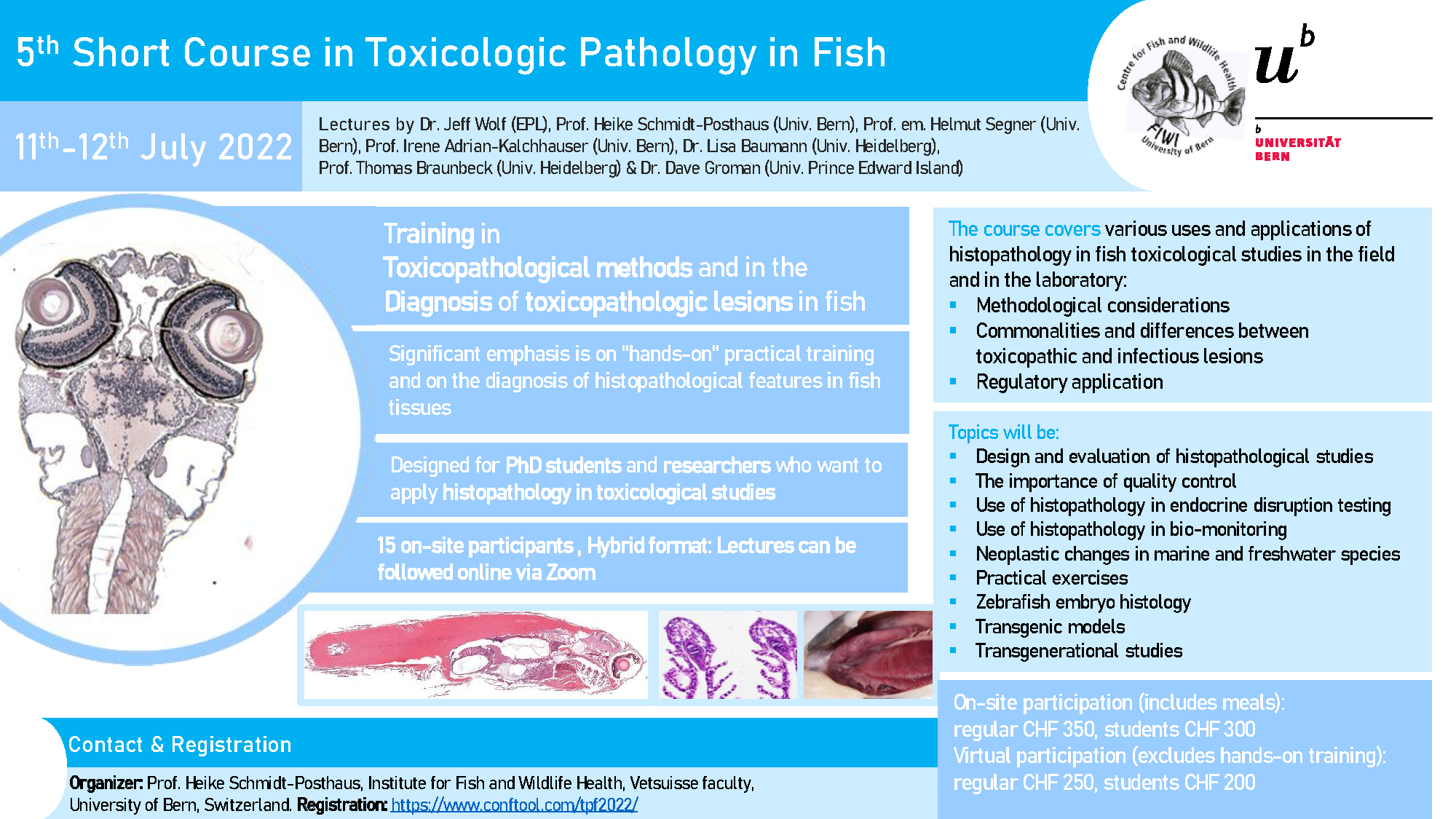 Flyer toxicologic pathology in fish 2022